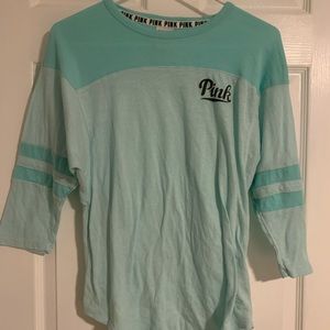 Pink by VS blue 3/4 sleeve t-shirt